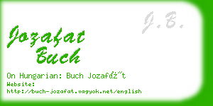 jozafat buch business card
